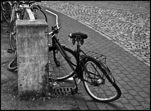 bike damaged in a bike accident