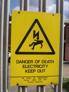 danger of death by electricity